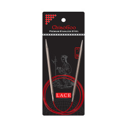 Спиці кругові Chiaogoo SS RED Lace 100cm-1.50mm