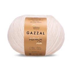 Пряжа Gazzal Alpaca Air 70 Молочний