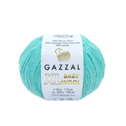 Пряжа Gazzal Baby Wool XL 820 Бірюзовий