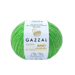 Пряжа Gazzal Baby Wool XL 821 Салатовий