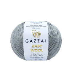 Пряжа Gazzal Baby Wool XL 818 Сірий