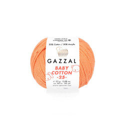 Пряжа Gazzal Baby Cotton 25 3447-Горчица