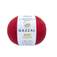 Пряжа Gazzal Baby Wool 811 Красный