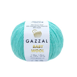 Пряжа Gazzal Baby Wool 820 Бірюзовий