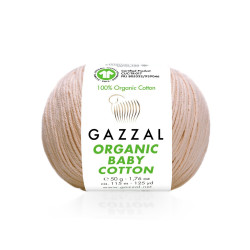 Пряжа Gazzal Organic Baby Cotton 442 Бежевый