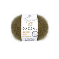 Пряжа Gazzal Super Kid Mohair 64403 Темно-коричневий