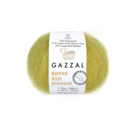 Пряжа Gazzal Super Kid Mohair 64405 Оливковий