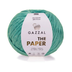 Пряжа Gazzal The Paper 3960 Бірюза