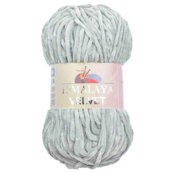 Пряжа Himalaya Velvet 90025 Світло-сірий