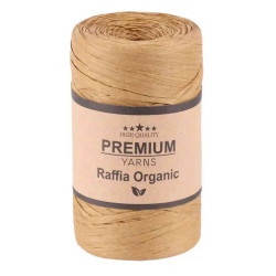 Пряжа Premium Yarns Raffia Organic 003 Капучіно
