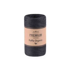 Пряжа Premium Yarns Raffia Organic 009 Черный