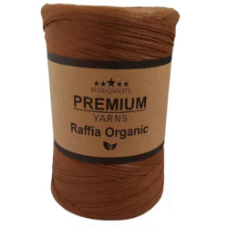Пряжа Premium Yarns Raffia Organic 021 Коричневий