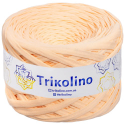 Пряжа трикотажна Trikolino 7-9 мм 100 м Абрикос