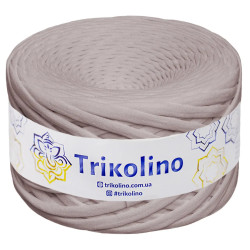 Пряжа трикотажна Trikolino 7-9 мм 100 м Cіро-бежевий