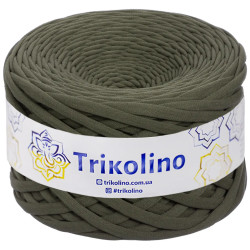 Пряжа трикотажна Trikolino 7-9 мм 100 м Dark Хакі