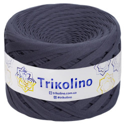 Пряжа трикотажна Trikolino 7-9 мм 100 м Графит