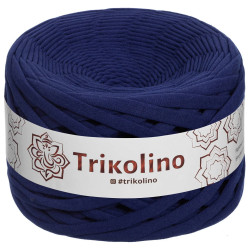 Пряжа трикотажна Trikolino 7-9 мм 100 м Індиго