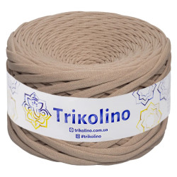 Пряжа трикотажна Trikolino 7-9 мм 100 м Крем-брюле