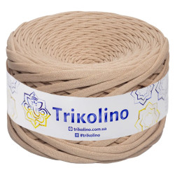 Пряжа трикотажна Trikolino 7-9 мм 100 м Латте