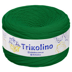 Пряжа трикотажна Trikolino 7-9 мм 100 м Морський зелений
