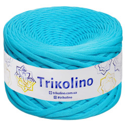 Пряжа трикотажна Trikolino 7-9 мм 100 м Небесно-блакитний