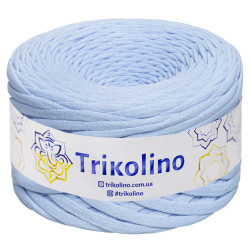 Пряжа трикотажна Trikolino 7-9 мм 100 м Ніжно-блакитний