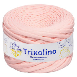 Пряжа трикотажна Trikolino 7-9 мм 100 м Персиковий пломбір