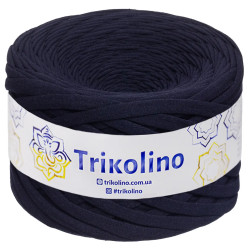 Пряжа трикотажна Trikolino 7-9 мм 100 м Сапфировый синий