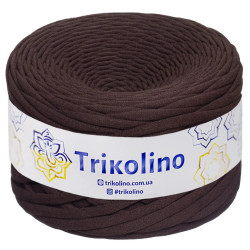 Пряжа трикотажна Trikolino 7-9 мм 100 м Шоколад