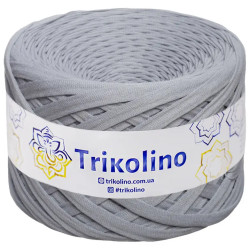 Пряжа трикотажна Trikolino 7-9 мм 100 м Серебристо-серый