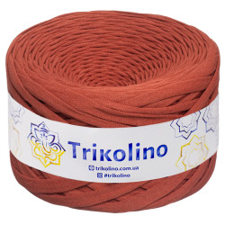 Пряжа трикотажна Trikolino 7-9 мм 100 м Темний Теракот
