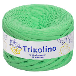 Пряжа трикотажна Trikolino 7-9 мм 100 м Яскраво-зелений