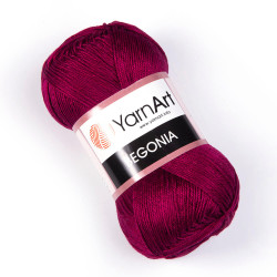 Пряжа YarnArt Begonia 0112 Бордо