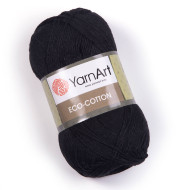 Пряжа YarnArt Eco Cotton 761 Чорний