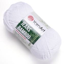 Пряжа YarnArt Jeans Bamboo 101 Білий