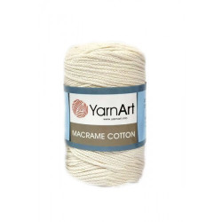 Пряжа YarnArt Macrame Cotton 752 Молочный (old series)