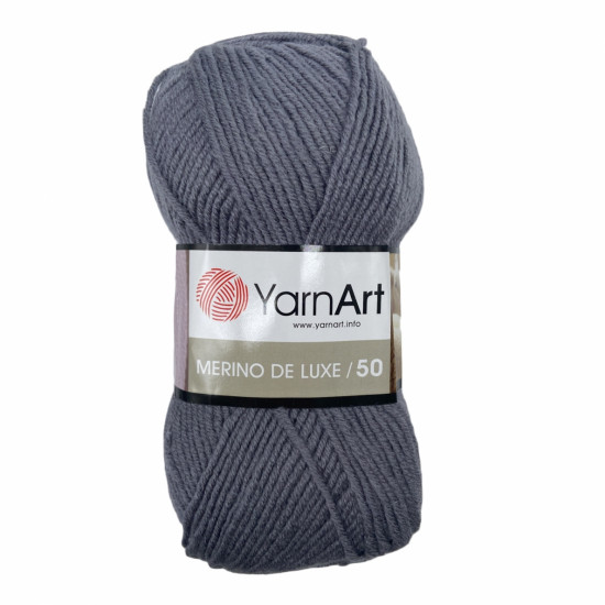 Пряжа YarnArt Merino De Luxe 50 3088-Темно-сірий