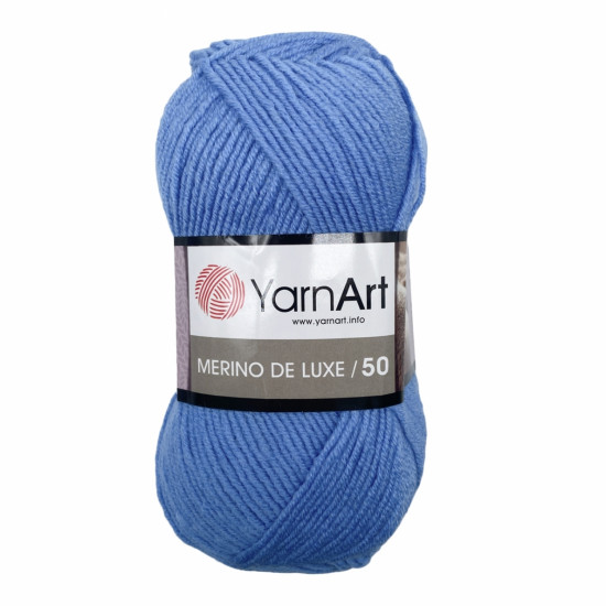 Пряжа YarnArt Merino De Luxe 50 600-Блакитний