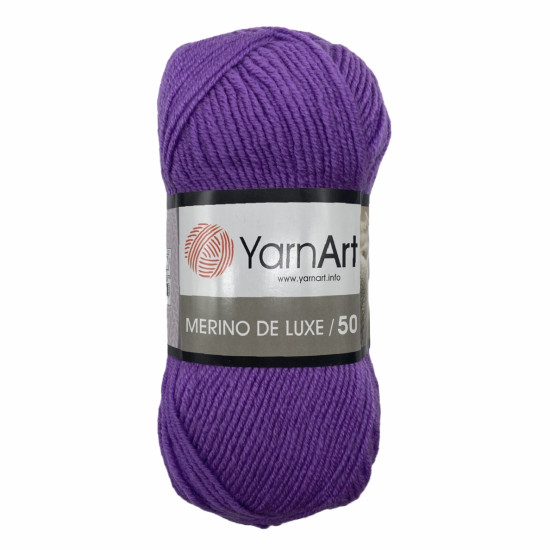 Пряжа YarnArt Merino De Luxe 50 9561-Яскравий бузок