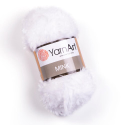 Пряжа YarnArt Mink 345 Белый
