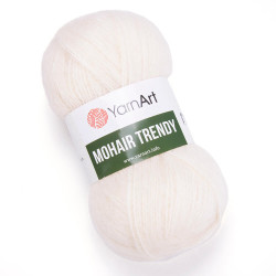 Пряжа YarnArt Mohair Trendy 1003 Сливки