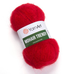 Пряжа YarnArt Mohair Trendy 105 Красный
