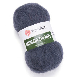 Пряжа YarnArt Mohair Trendy 118 Темно-серый