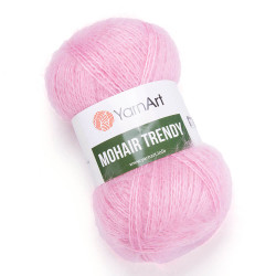 Пряжа YarnArt Mohair Trendy 127 Розовый