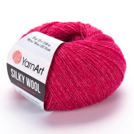 Пряжа YarnArt Silky Wool 333 Малиновий