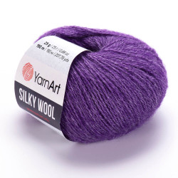 Пряжа YarnArt Silky Wool 334 Фіолетовий