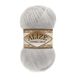 Пряжа Alize Angora Gold 208 Світло-сірий меланж