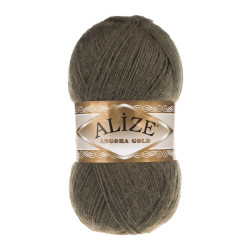 Пряжа Alize Angora Gold 345 Хакі