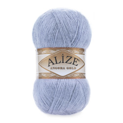 Пряжа Alize Angora Gold 40 Світло-блакитний