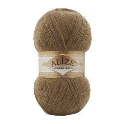 Пряжа Alize Angora Gold 466 Темно-бежевий